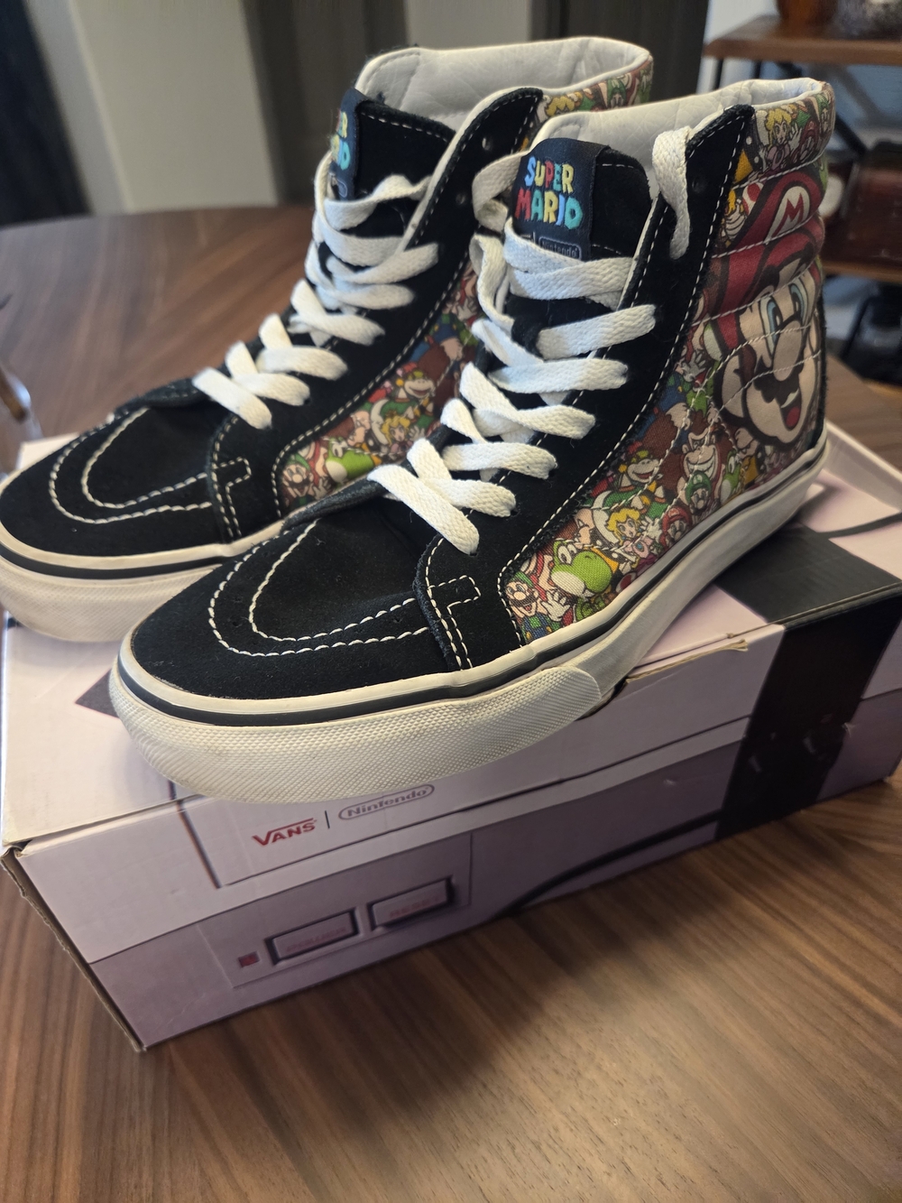 Vans High-Top Sneakers - Super Mario Black Multi